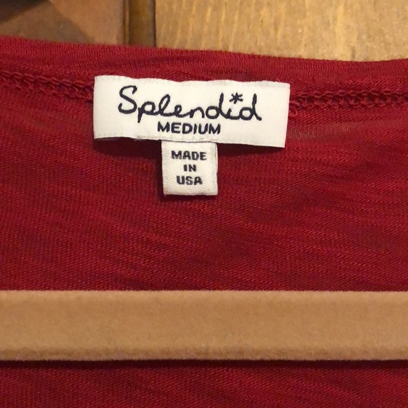 Splendid red cotton-blend tunic NWOT - Picture 3 of 5